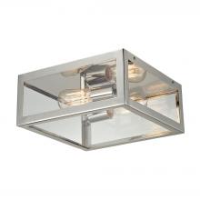 ELK Home 31211/2 - Parameters 2-Light Flush Mount in Polished Chrome with Clear Glass