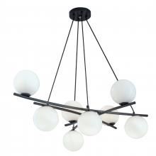 ELK Home 9680-ADB-OP - Perch 41.25'' Wide 8-Light Chandelier - Acid Dipped Black